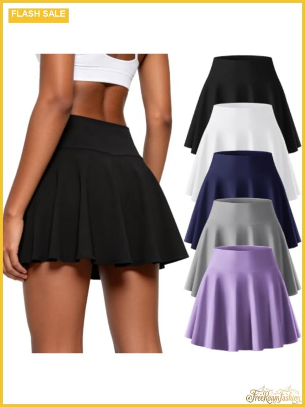 Women's Pleated Skorts with Pockets High Waisted Golf Tennis